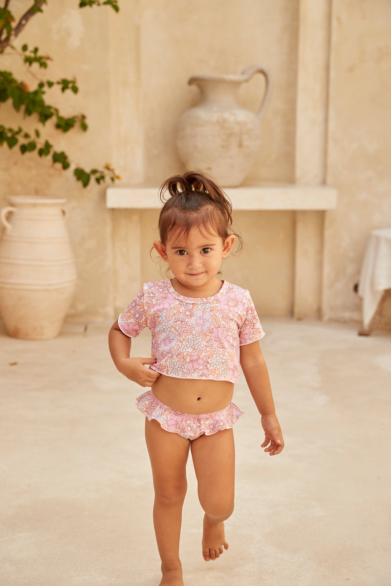 BILLIE -kids bikini rashie pink