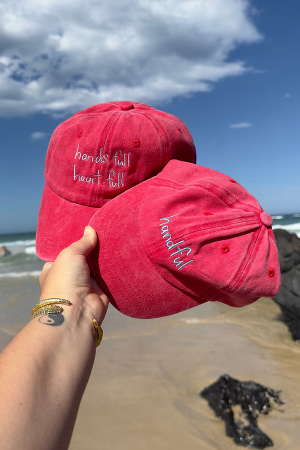 Heart full Adults Cap - Watermelon