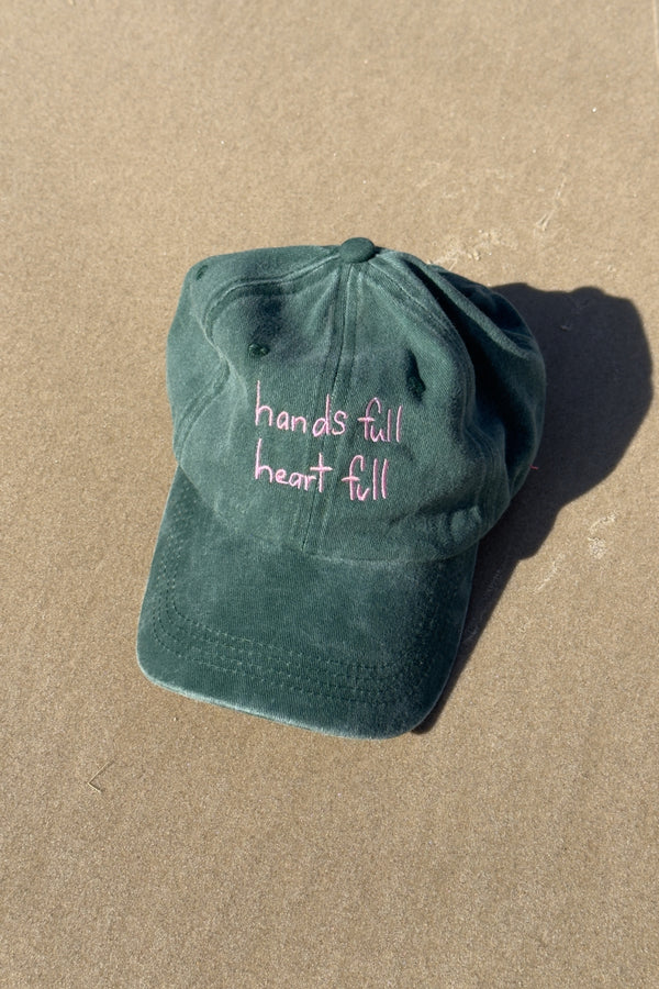 Heart full Adults Cap - Green