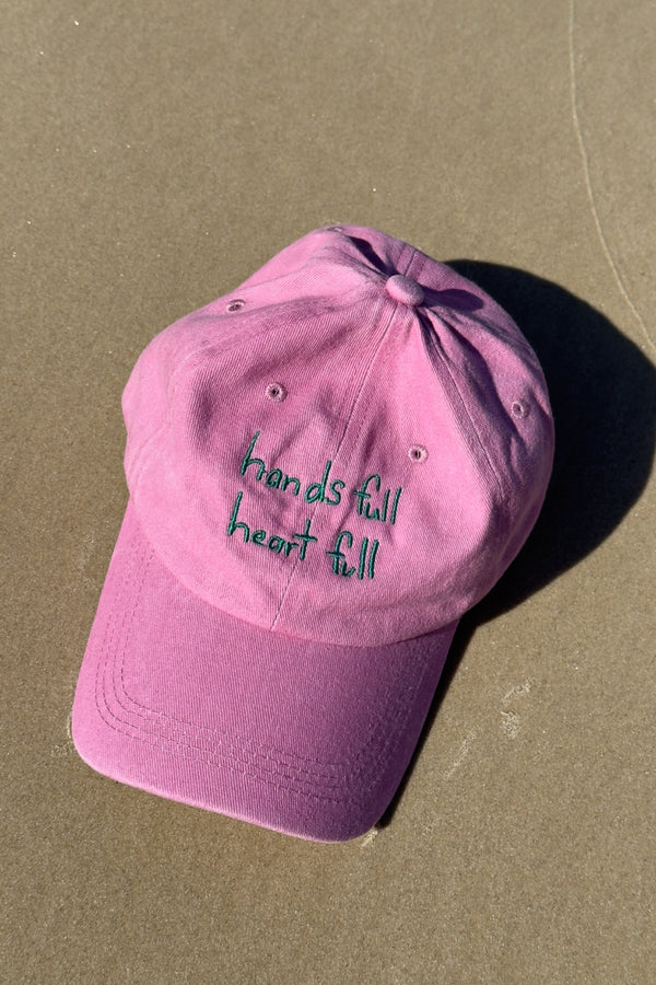 Heart full Adults Cap - Pink